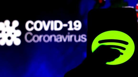 Spotify: the information banner for the correct information on the coronavirus is rolled out