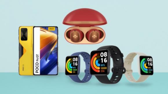 Poco F4 GT official with Poco Buds Pro Genshin Impact Edition earphones the Poco Watch