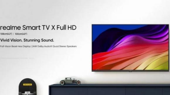 Realme Smart TV X: official the new smart television with FullHD and Android TV 11