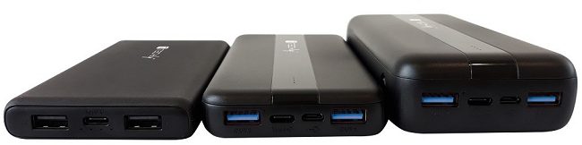 Techly 10 and 20 Ah powerbanks with three USB ports: how they work