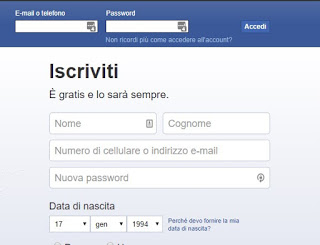 Facebook password