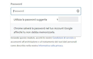 Chrome password