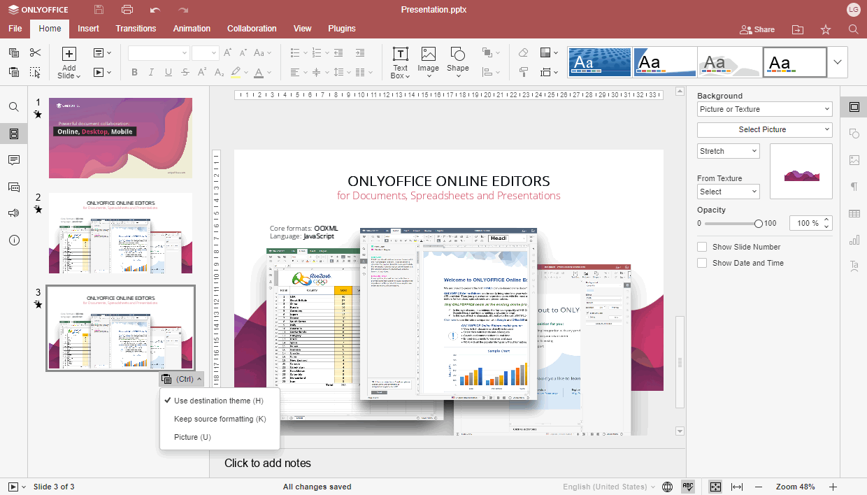 ONLYOFFICE Docs 7.3: the news of the office suite