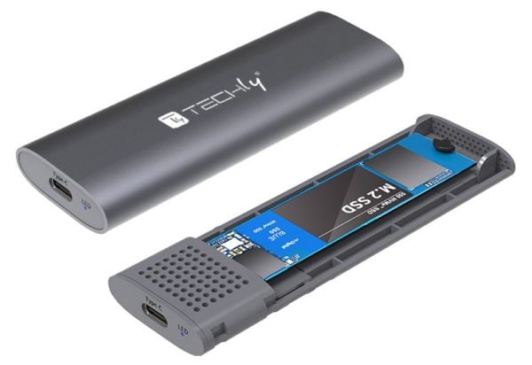 USB 3.2 Gen M.2 PCIe NVMe SSD Enclosure: Data transfers up to 10 Gbps