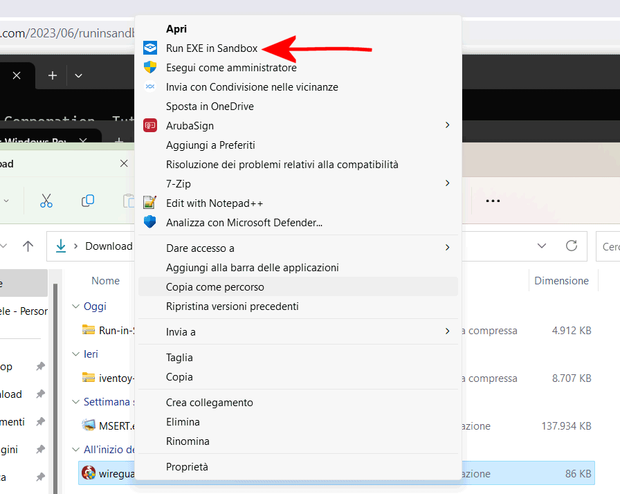Upload executable file to the Windows sandbox