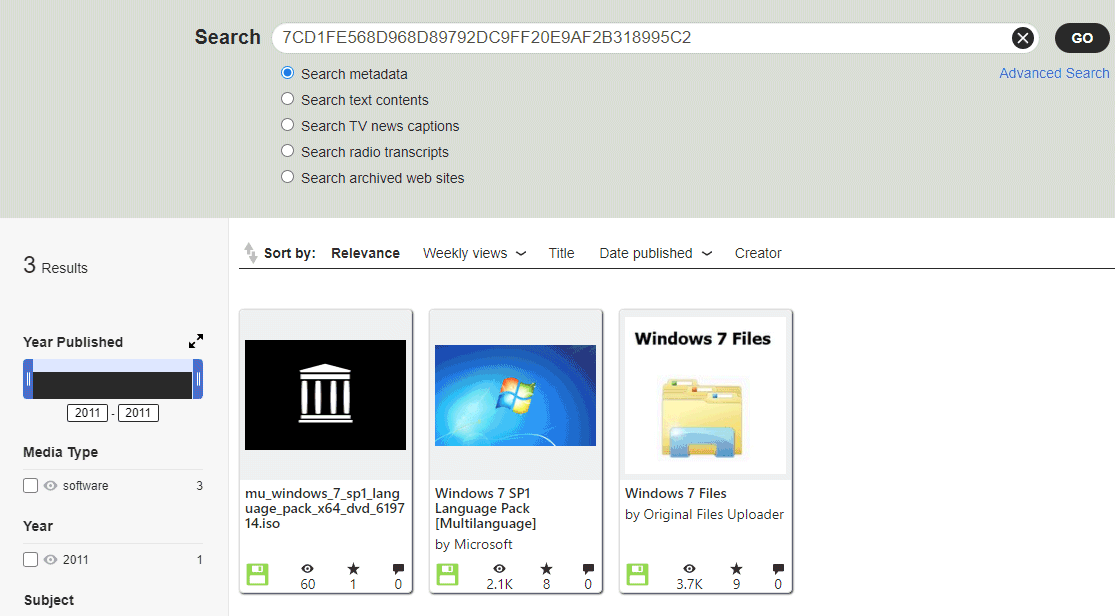 Archive.org aka Internet Archive: Secure download of ISO files