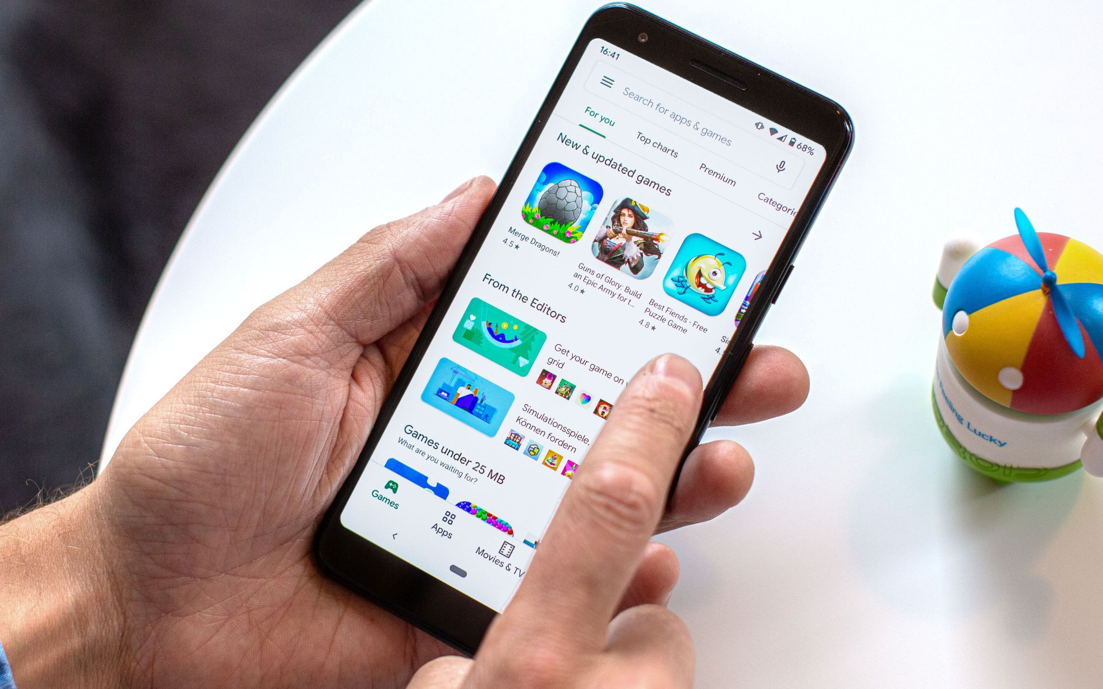 Play Store, Google improves content search
