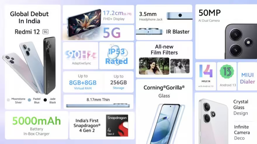 Xiaomi Redmi 12 5G - technical specifications