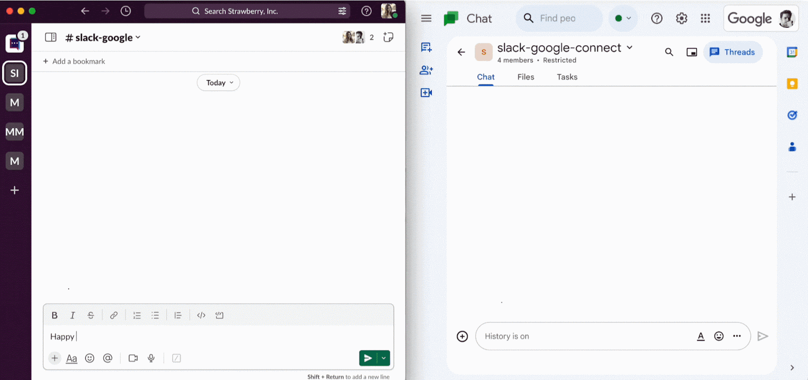 Integrate Google Chat with Slack