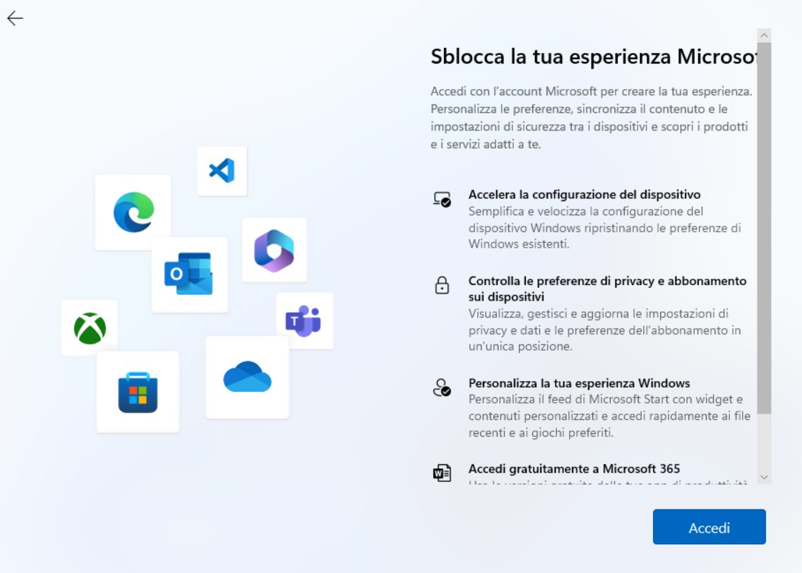Windows 11 login with Microsoft OOBE account