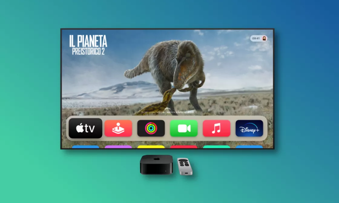 Apple TV, the restyling is shown in the first beta of tvOS 17.2