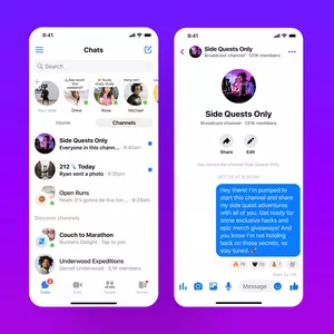 Facebook and Messenger channels - Screenshot