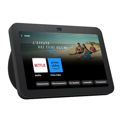 New Echo Show 8 (3rd Gen, 2023 Model) |  HD Smart Touch Screen with Spatial Audio, Smart Home Hub and Alexa |  Anthracite