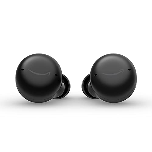 Echo Buds (2nd generation) |  Wireless Earphones with Alexa, Bluetooth Headphones with Active Noise Cancellation, Built-in Microphone, IPX4 Waterproof |  Black
