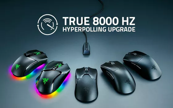 Mouse Sampling Rate: Razer brings it to 8,000 Hz on more products