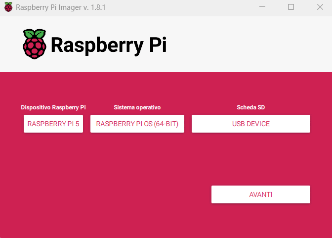 Raspberry Pi Imager Settings