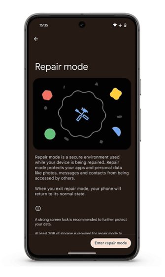 Google Pixel Repair Mode
