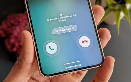Google copies Samsung, text calling like Bixby arrives on Android