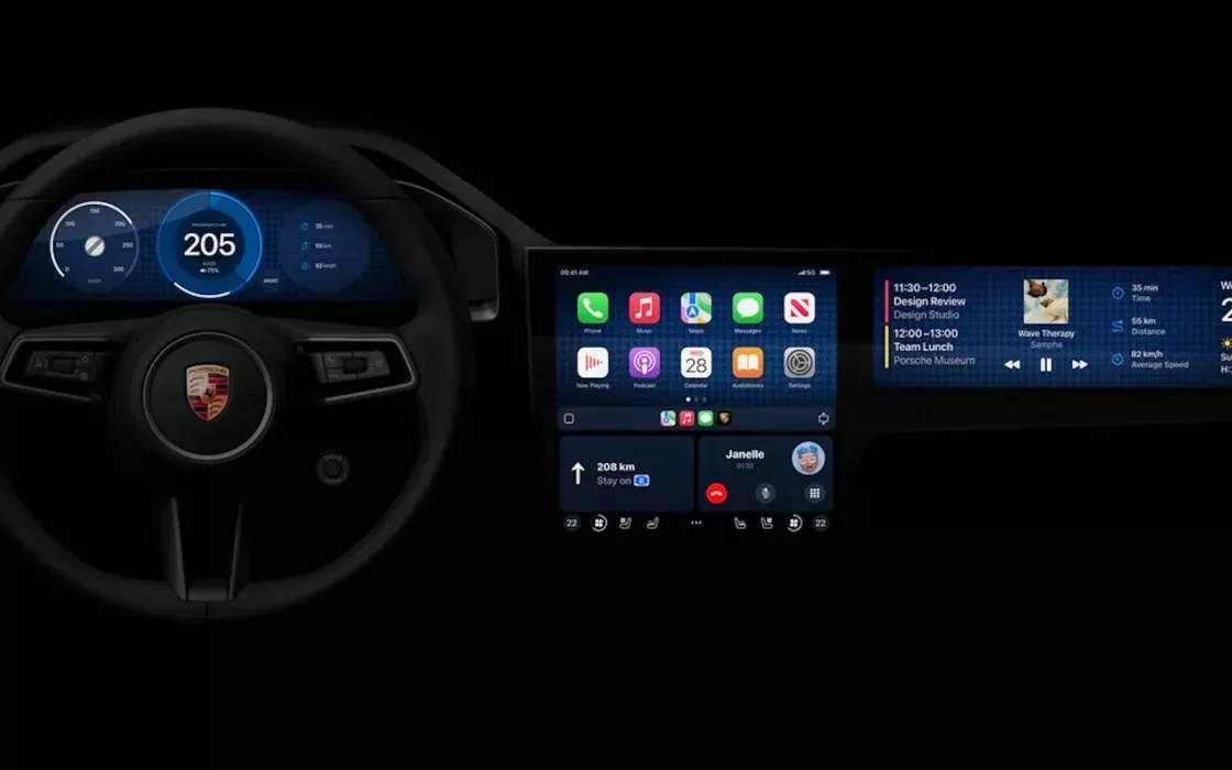 New generation CarPlay on board Porsche and Aston Martin: the first images