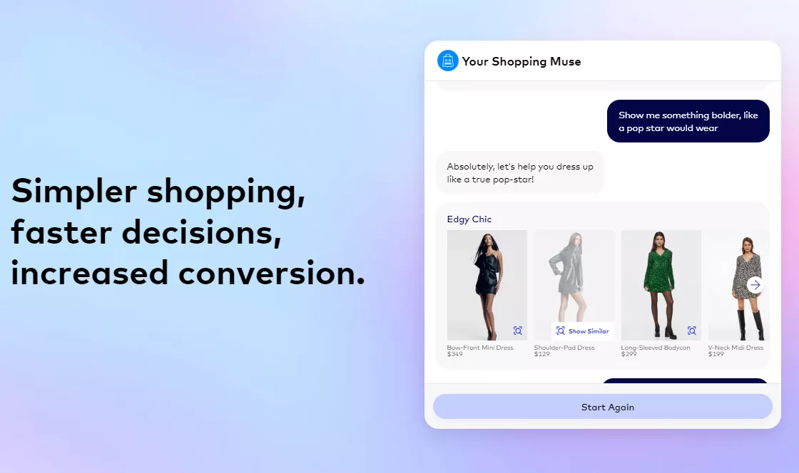 Shopping Muse is Mastercard's AI tool for online shopping