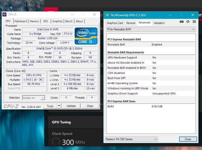 Resizable BAR Intel GPU