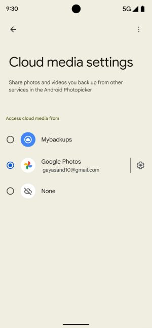 Google Photos integration with third-party cloud services