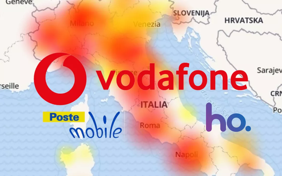 Vodafone is DOWN throughout Europe: problems with the INTERNET network