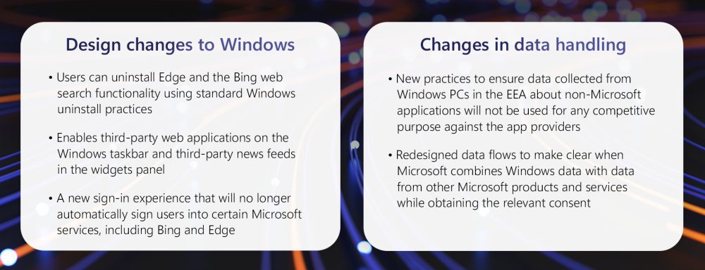Windows European DMA changes