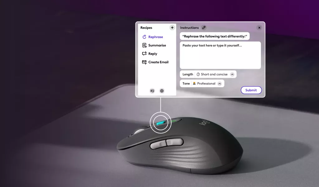 Logitech Mouse with AI button