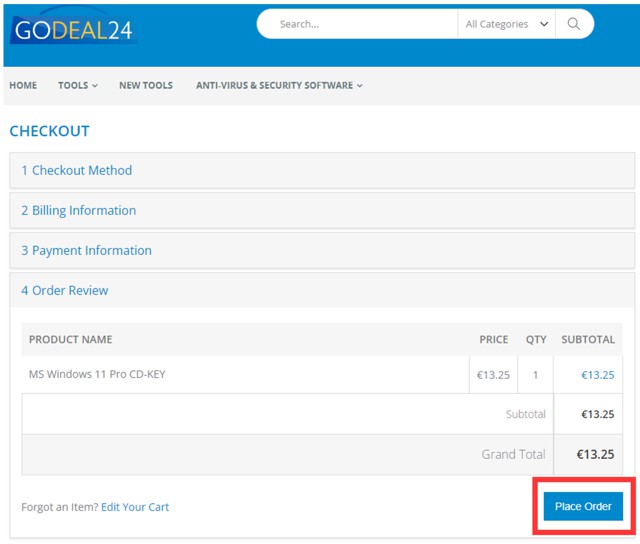 How to pay on Godeal24