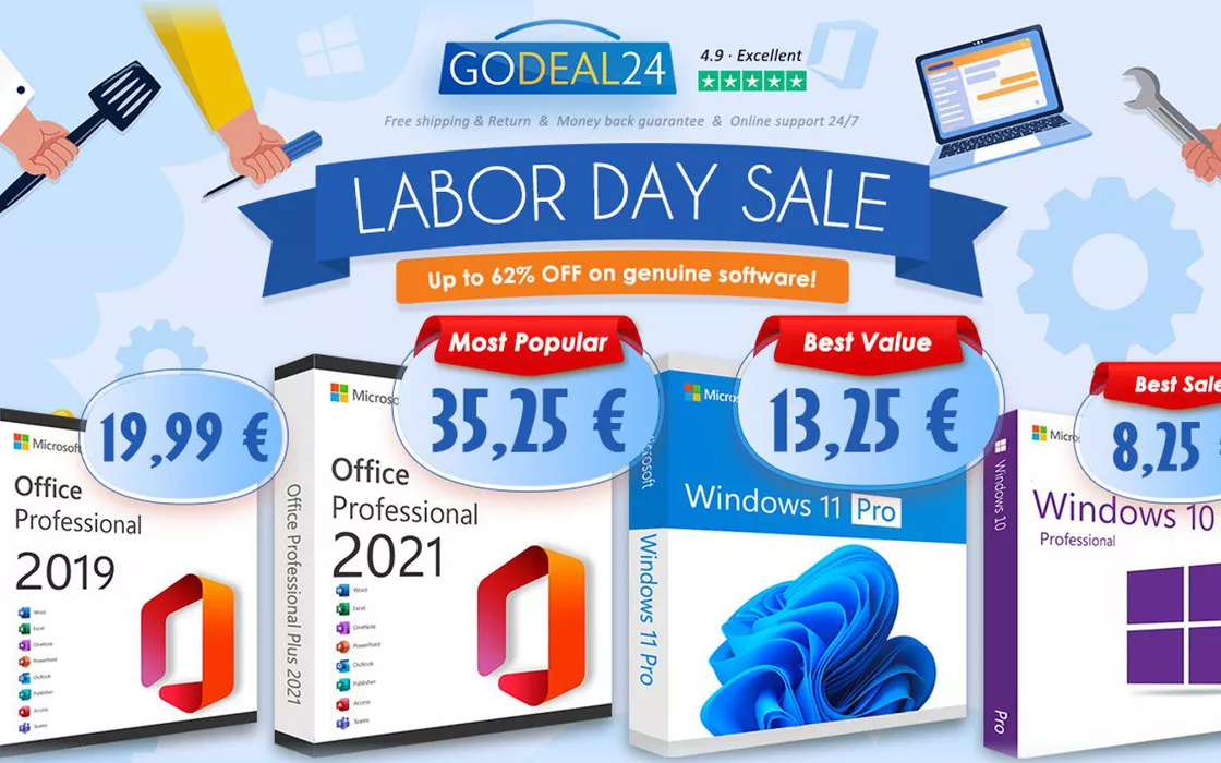 Office 2021 Pro for life for only €27.25!  Give your computer a well-deserved upgrade!